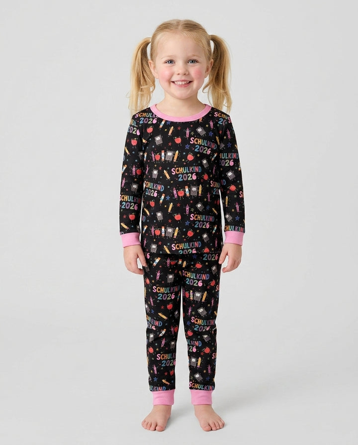 First Day Fun 2026 Bamboo Two Piece Long Sleeve Pajama Set