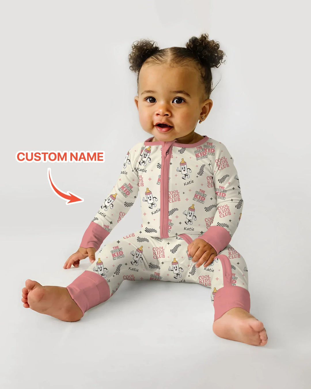 Custom Name Cool Club Daddy & Me Matching Bamboo Convertible Zippy