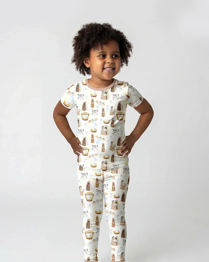 Holy Family Bamboo Two Piece Short Sleeve Pajama Set
