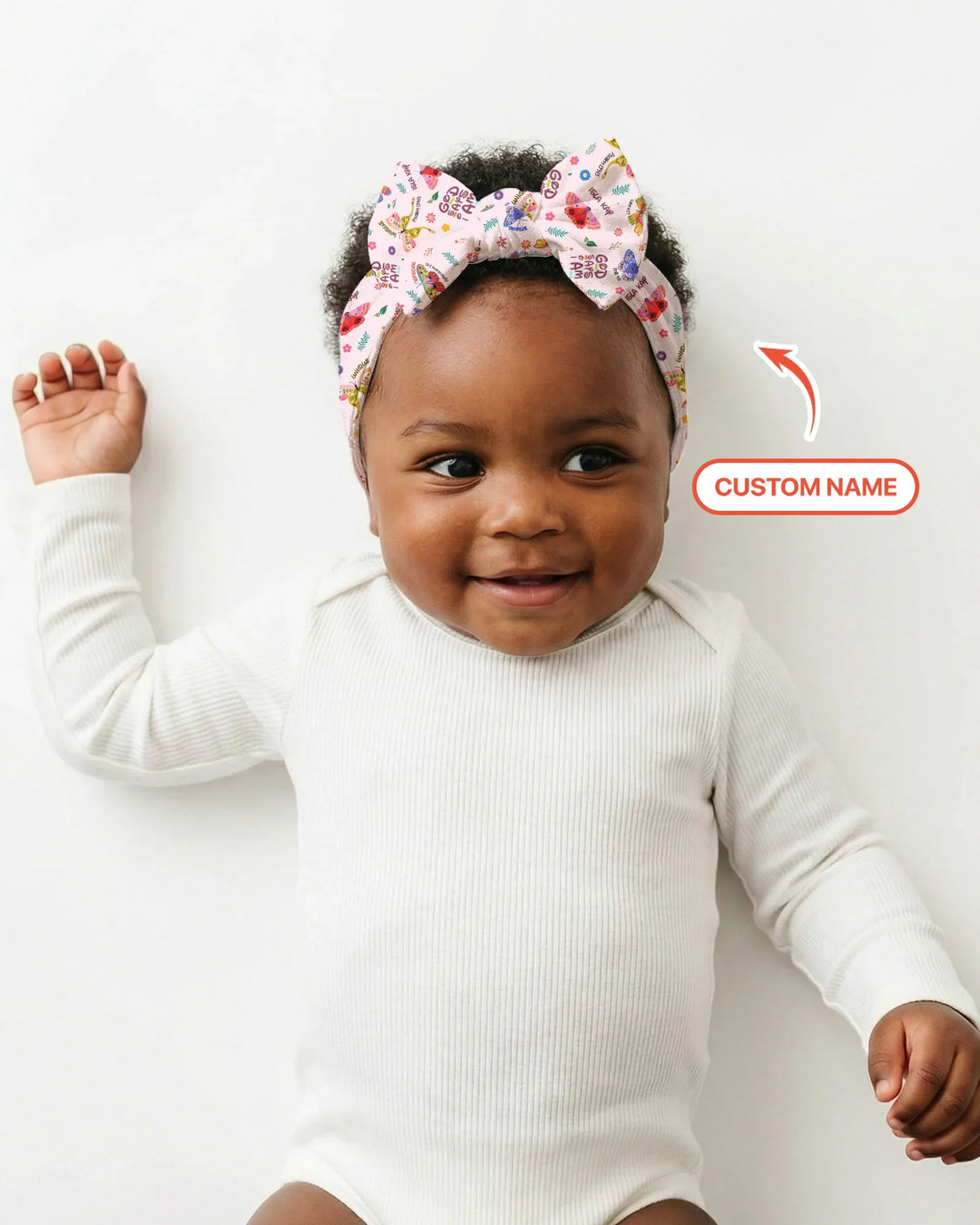 Custom Name God says I am Butterfly Headband