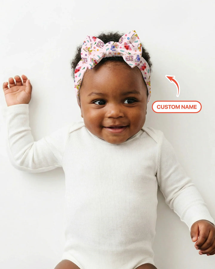 Custom Name God says I am Butterfly Headband