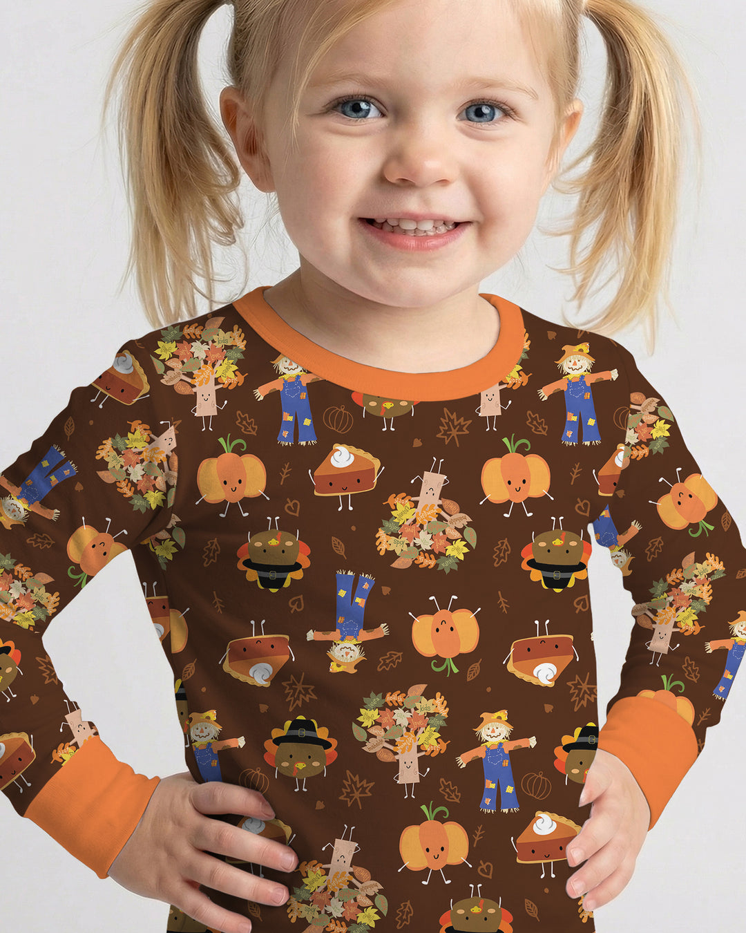 Template Bamboo Two Piece Long Sleeve Pyjamas Set