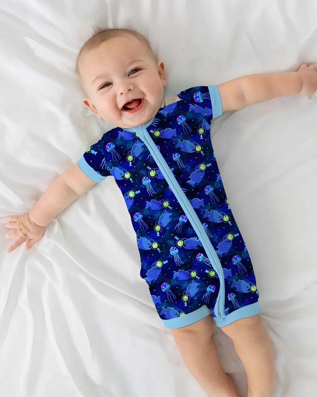 Happy Glow Fish Bamboo Shorty Zippy
