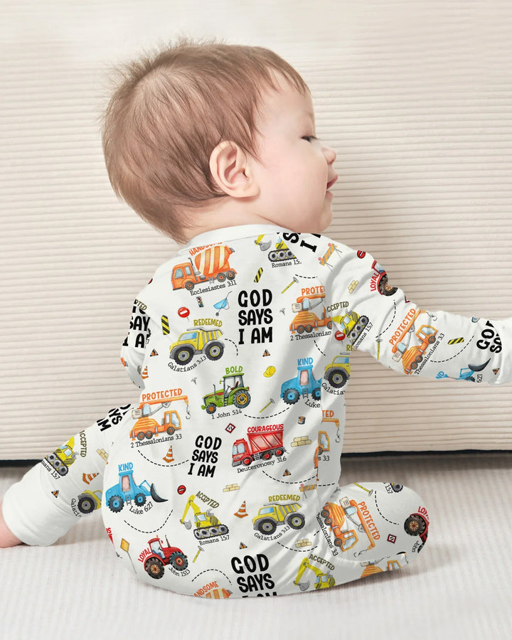 God Says I Am Boy Bamboo Convertible Zippy
