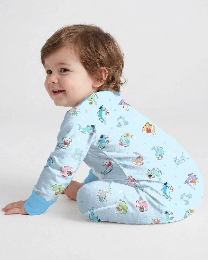 Shark School Bamboo Convertible Zippy