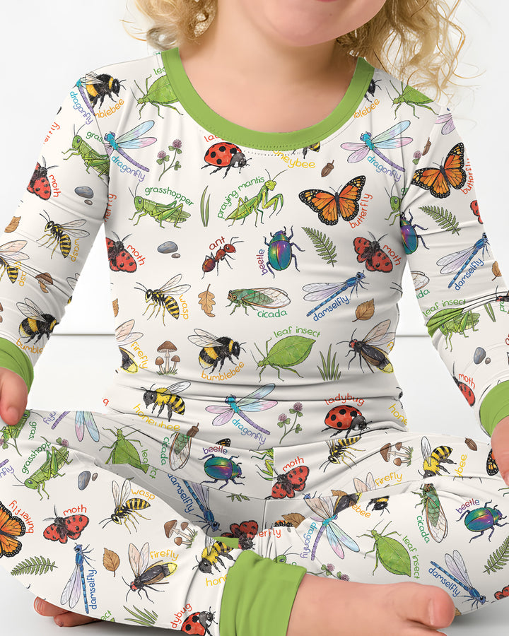 Template Bamboo Two Piece Long Sleeve Pyjamas Set