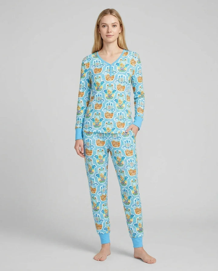 Hamsa Hand Bamboo Women Pajama Set