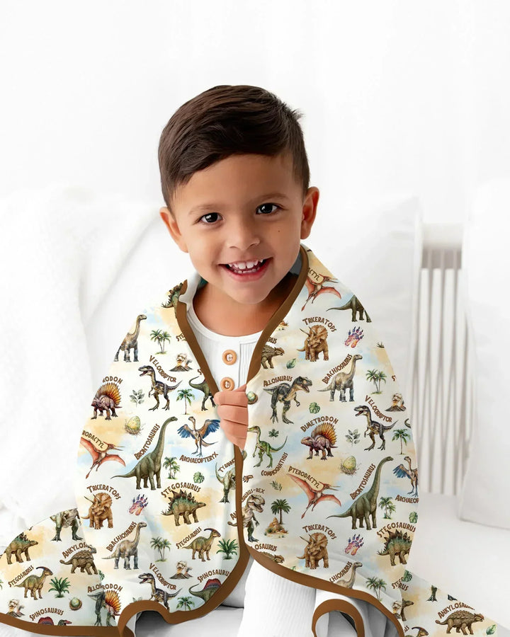 Dino Discovery Bamboo Blanket