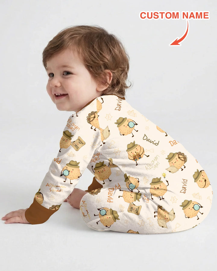 Custom Name Passover Afikoman Bamboo Convertible Zippy