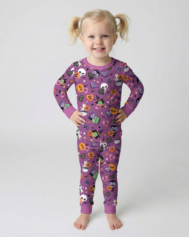 Boo Crew Monster Bamboo Two Piece Long Sleeve Pajama Set