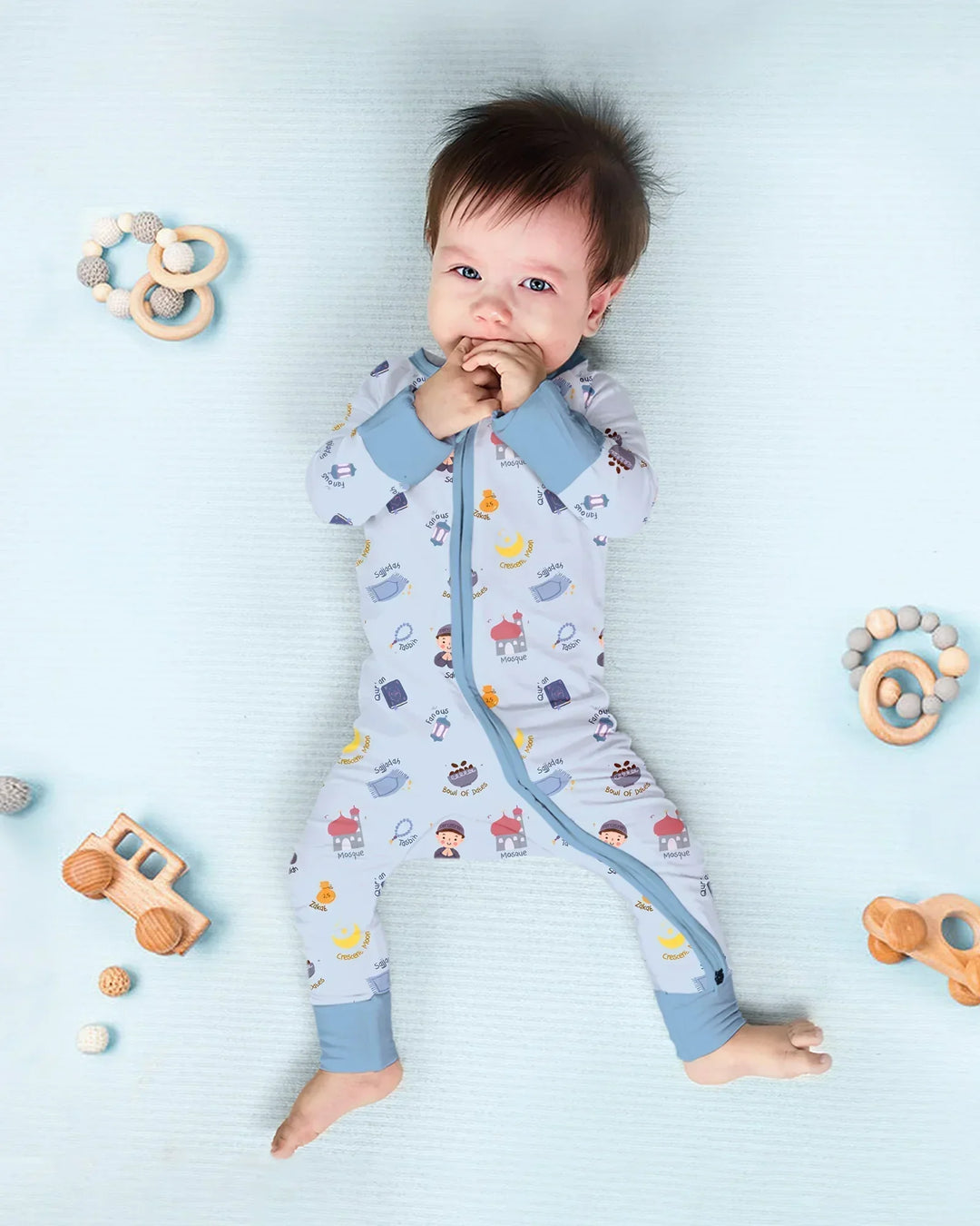 Cute Ramadhan Mubarak Bamboo Convertible Zippy