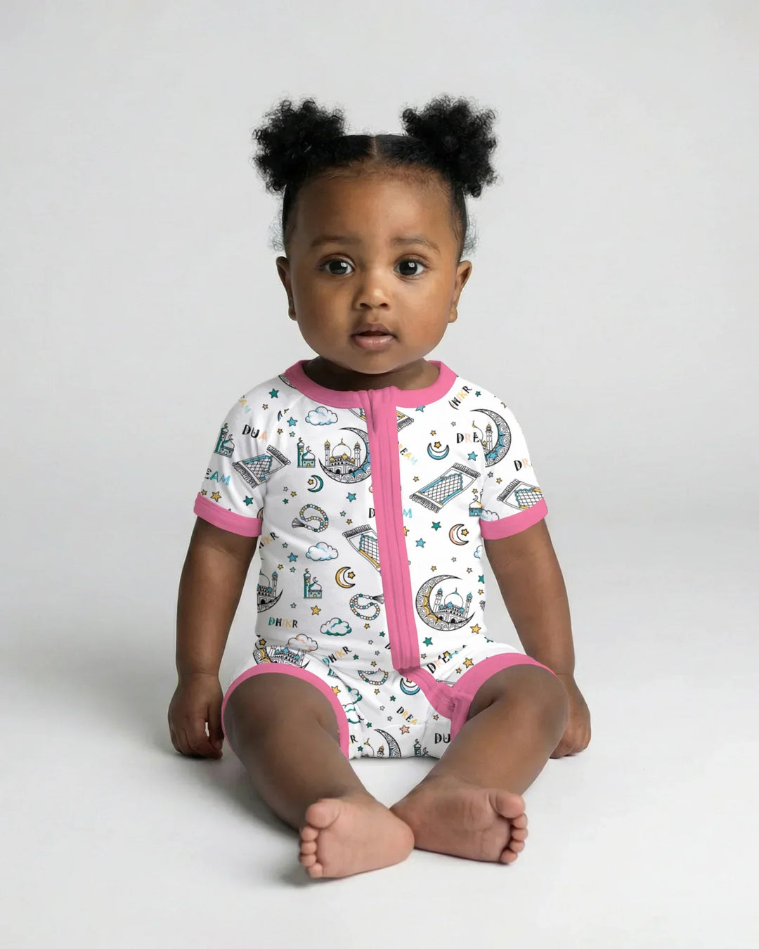 Dua, Dhikr, Dream Matching Family Bamboo Shorty Zippy