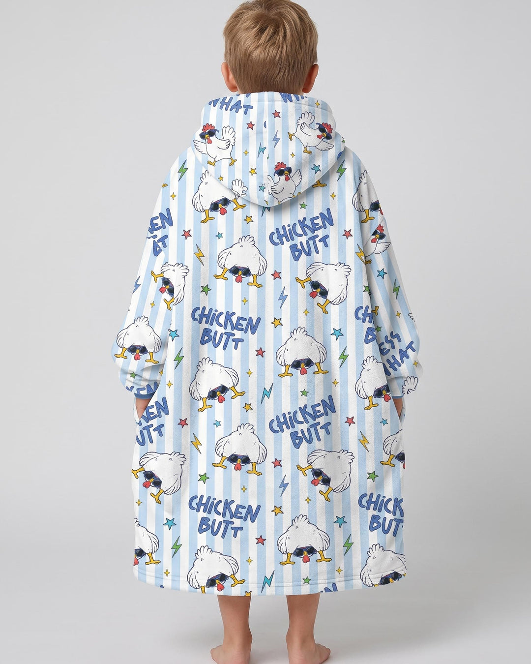 Guess What Chicken Butt! Bamboo Blanket Hoodie