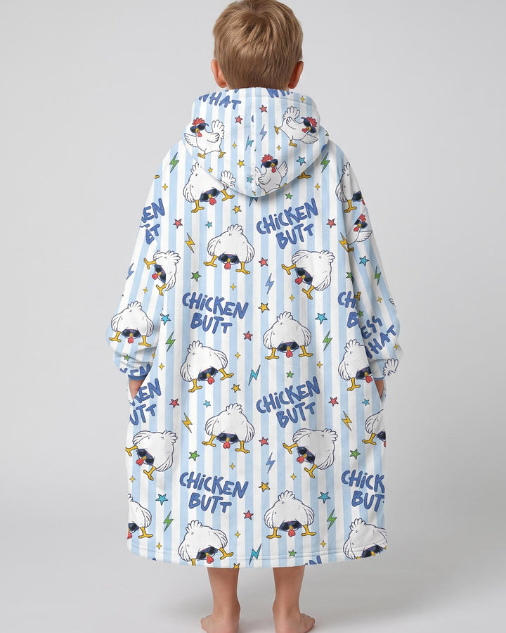 Guess What Chicken Butt! Bamboo Blanket Hoodie