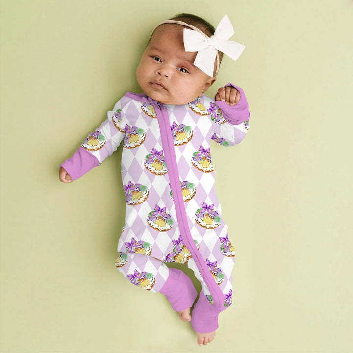 Mardi Gras Donut Bamboo Convertible Zippy