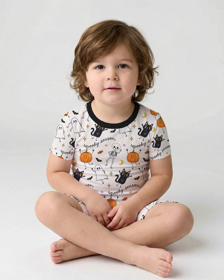 Template Bamboo Two Piece Short Sleeve Shorts Pyjamas Set