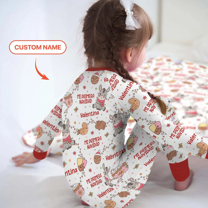 Mi Primera Navidad Custom Name Convertible Zippy , Mi Primera Navidad Custom Name Convertible Zippy - 0-3M