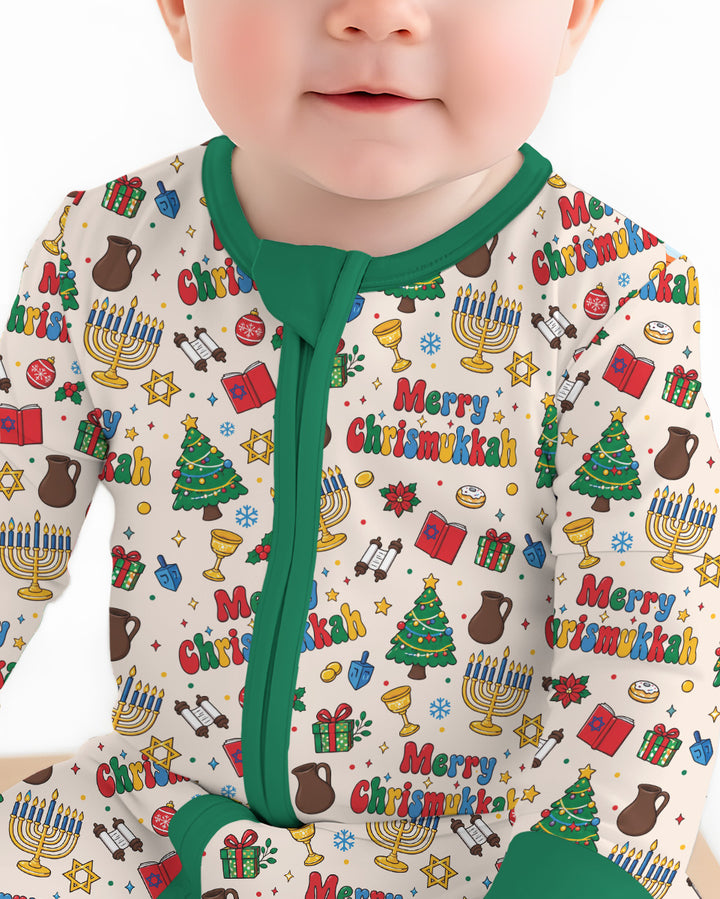Merry Chrismukkah Bamboo Convertible Zippy