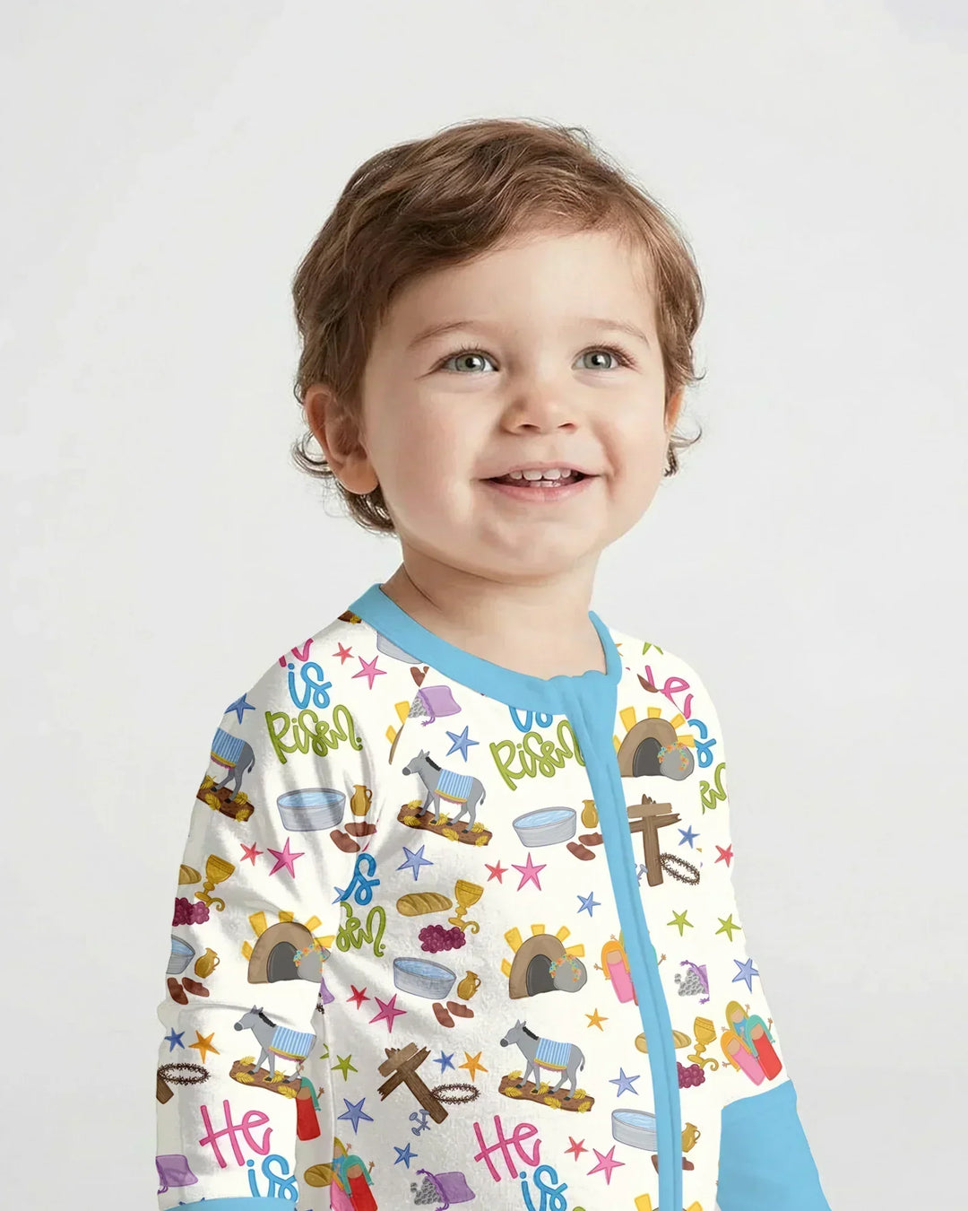 Bible Story Easter Family Matching Bamboo Convertible Zippy