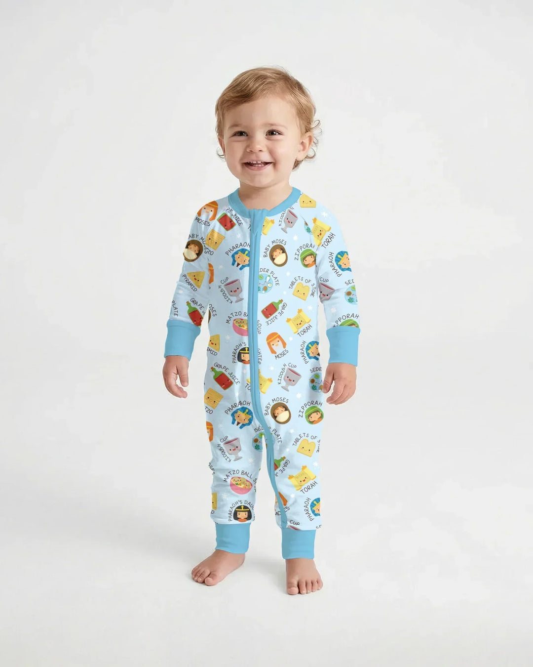 Cute Passover Characters Bamboo Convertible Zippy