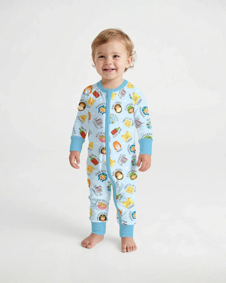 Cute Passover Characters Bamboo Convertible Zippy