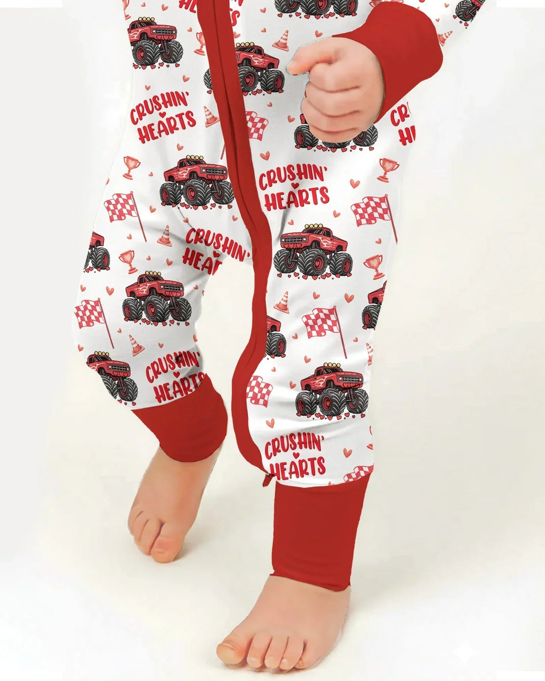Crushin Hearts Bamboo Convertible Zippy