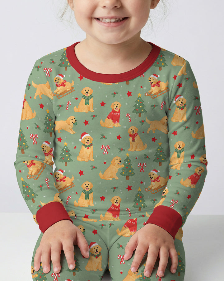 Holiday Dog Bamboo Two Piece Long Sleeve Pajama Set