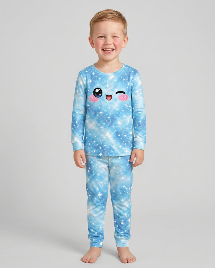 Matching Squishy Dumplings Costume Bamboo Two Piece Long Sleeve Pajama Set