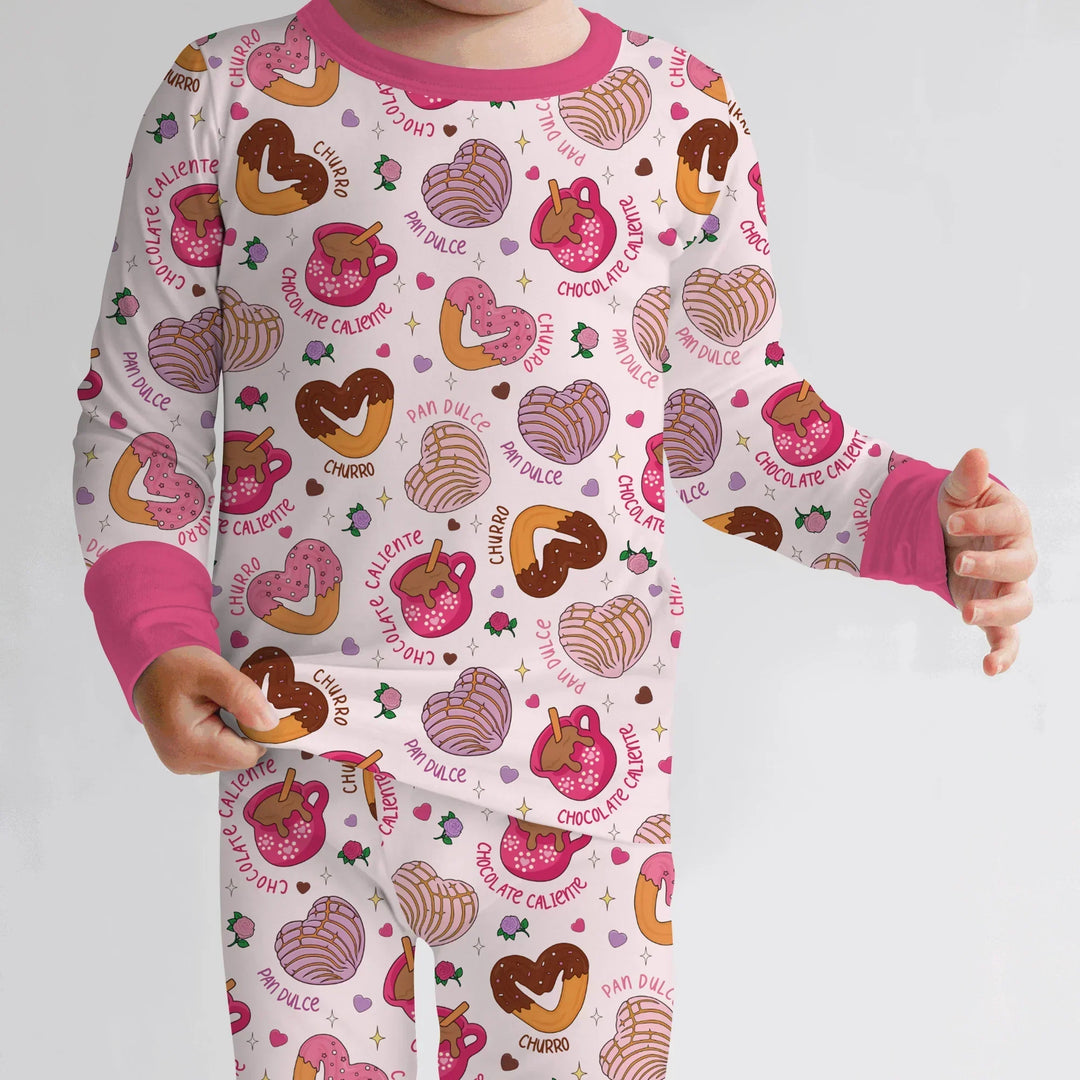 Te quiero un churro Bamboo Two Piece Long Sleeve Pajama Set