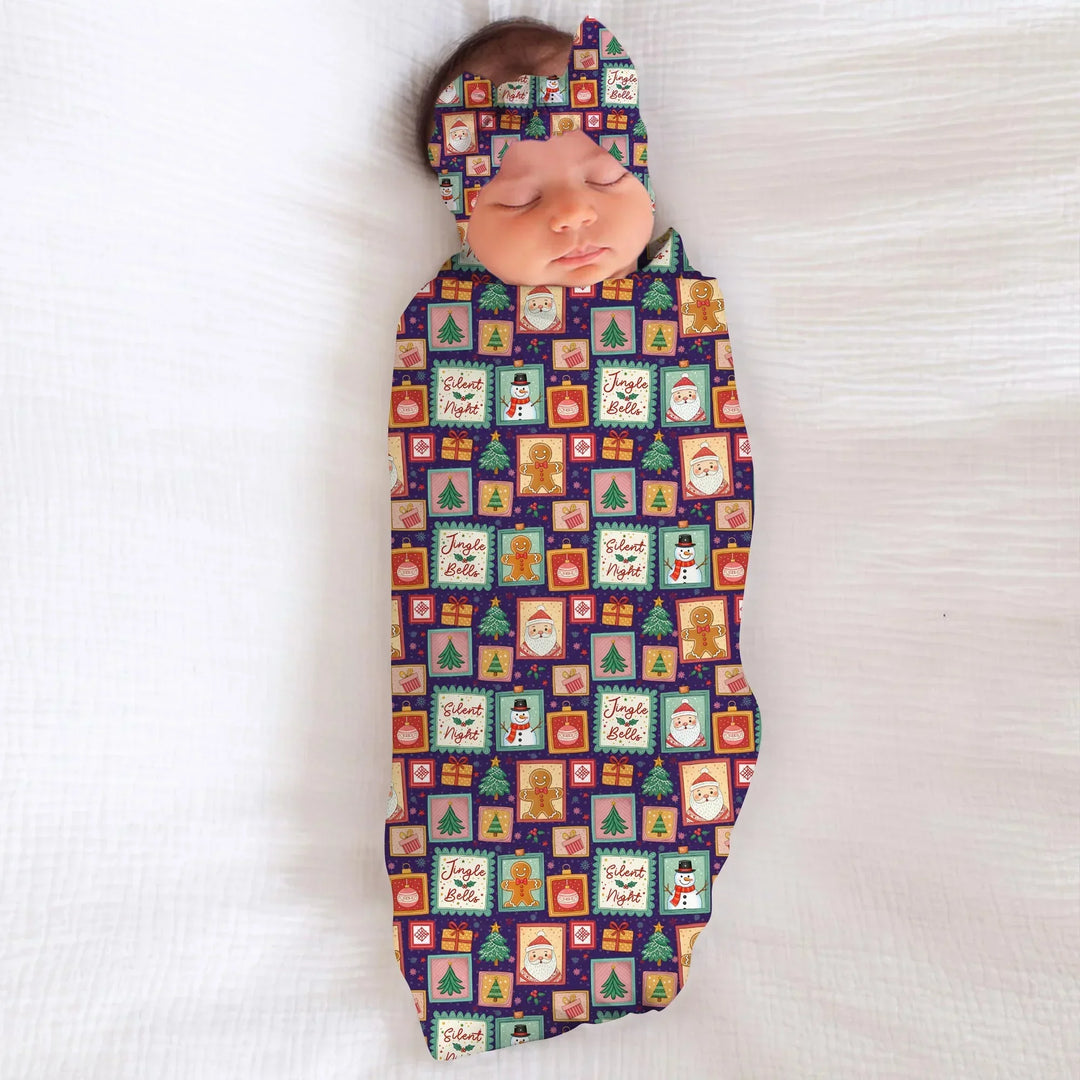 Magical Christmas Night Bamboo Swaddle Blanket