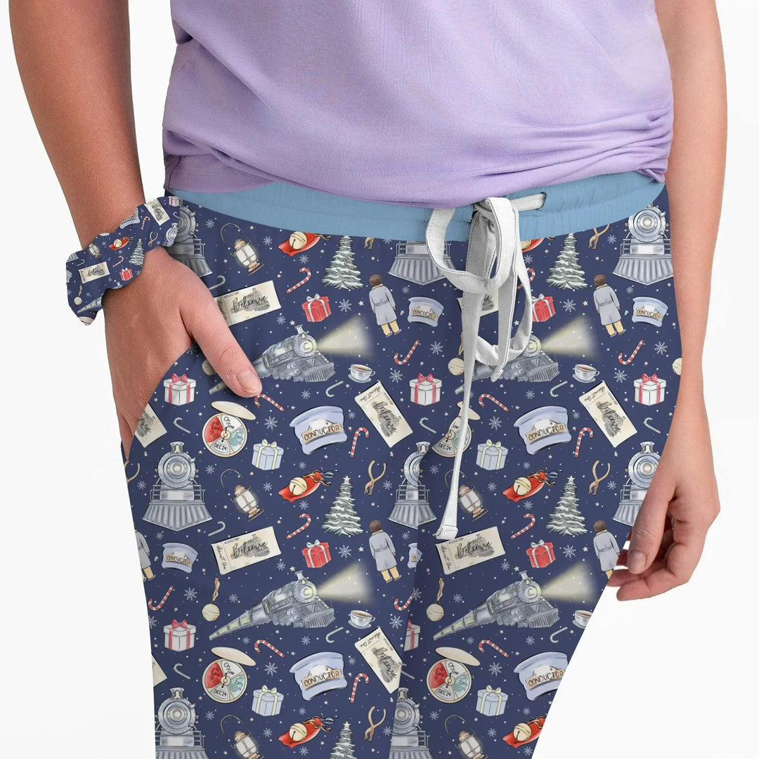 Christmas Train Bamboo Women Pajama Set