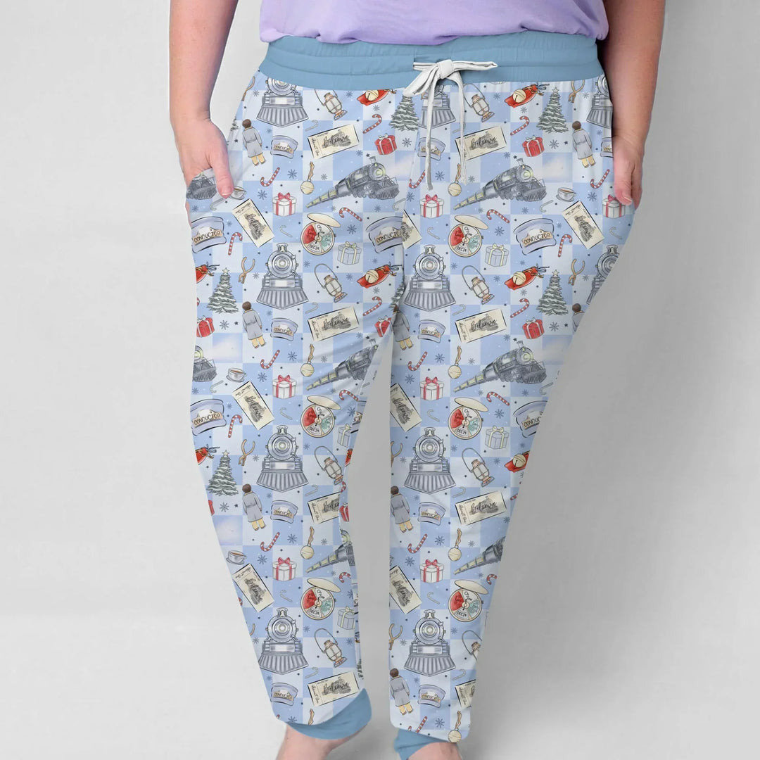 Christmas Train Bamboo Women Pajama Set
