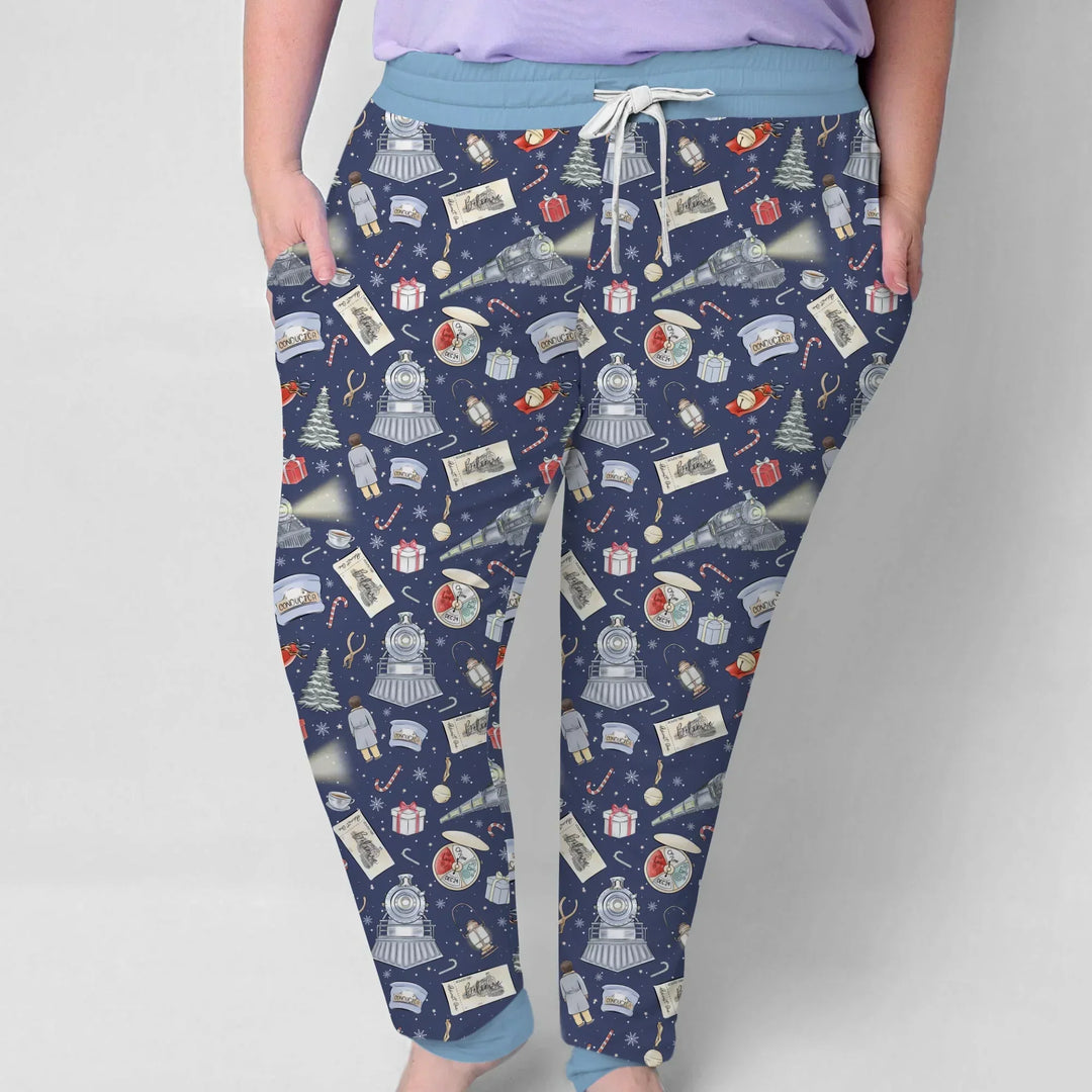 Christmas Train Bamboo Women Pajama Set
