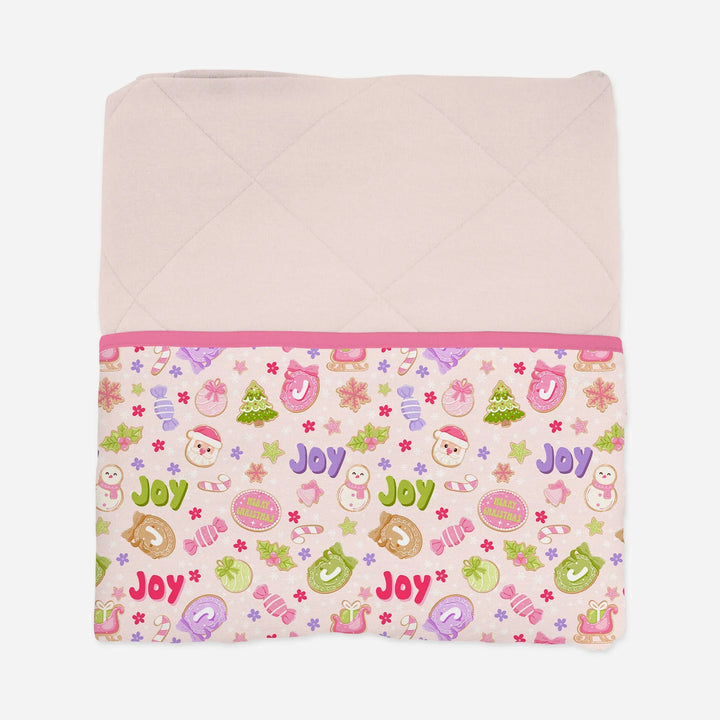 Custom Name Christmas Cookies Custom Bamboo Blanket
