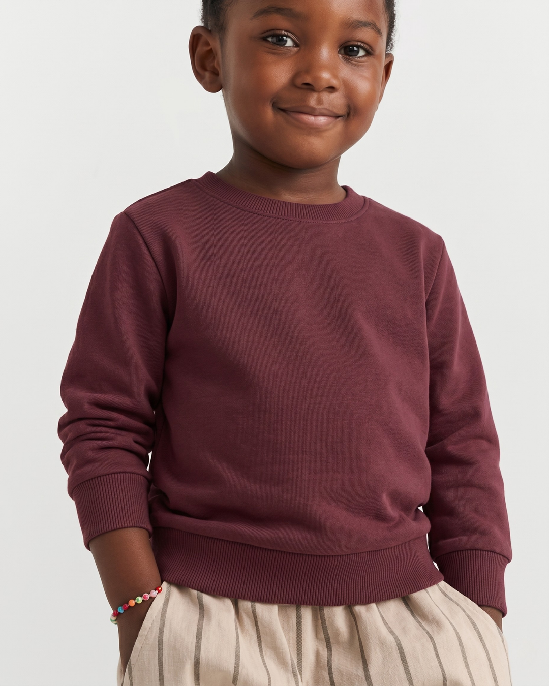 Solid Color Bamboo Crewneck Sweatshirt