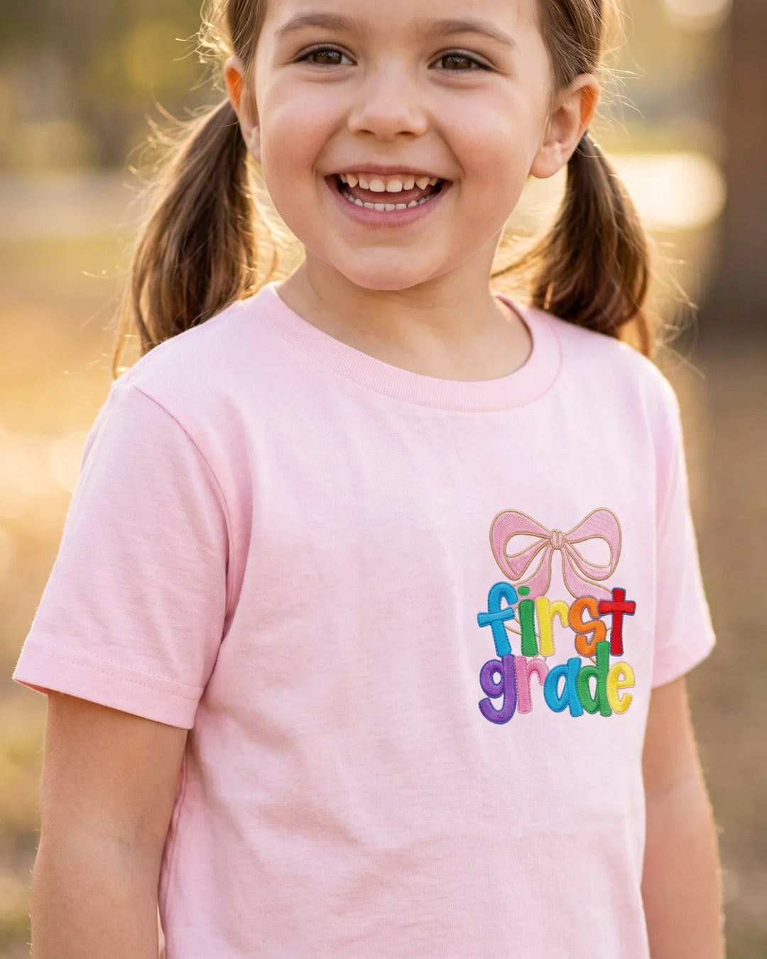 First Grade Era Embroidered Bamboo Crewneck T-Shirt