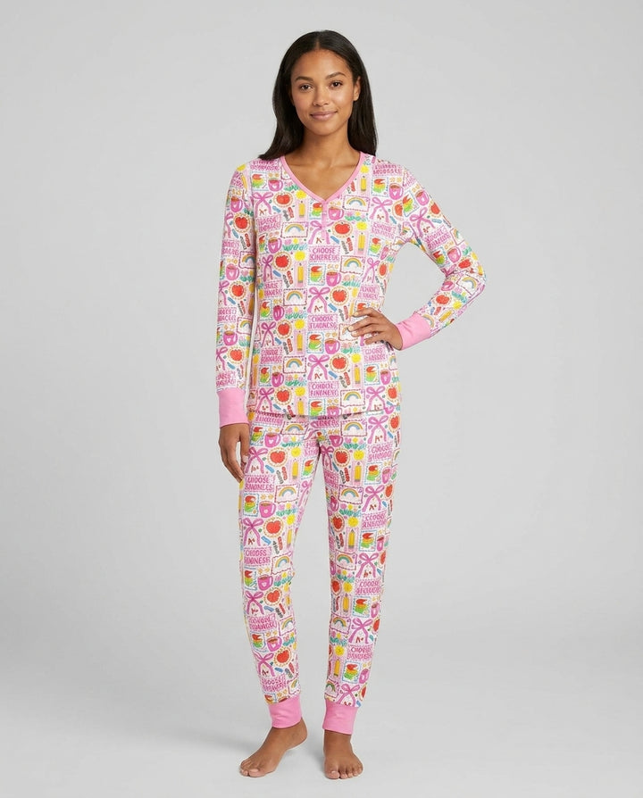 Kindness School Girl Bamboo Women Pajama Set