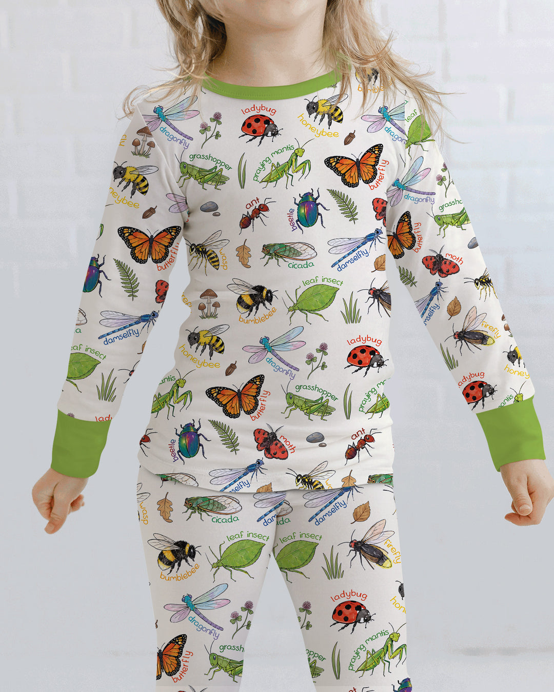 Template Bamboo Two Piece Long Sleeve Pyjamas Set