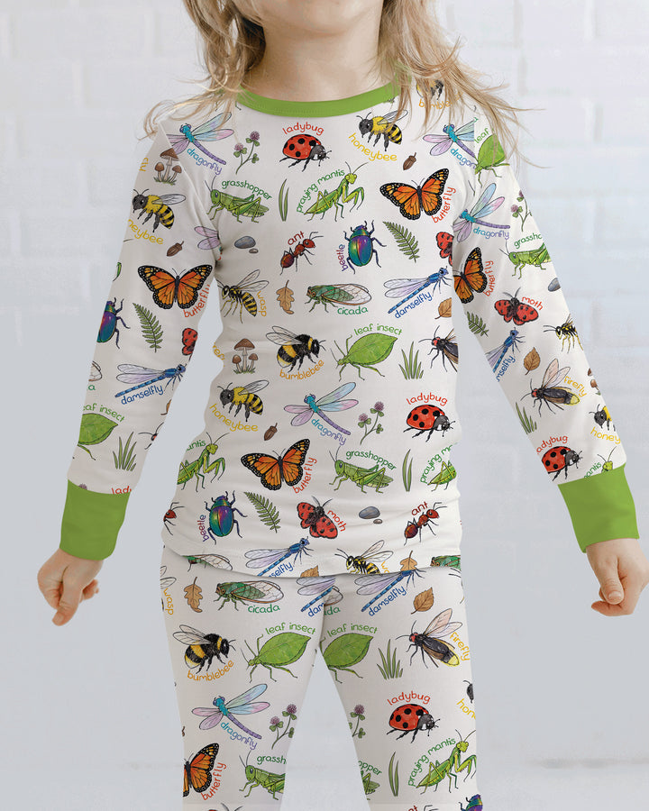 Template Bamboo Two Piece Long Sleeve Pyjamas Set