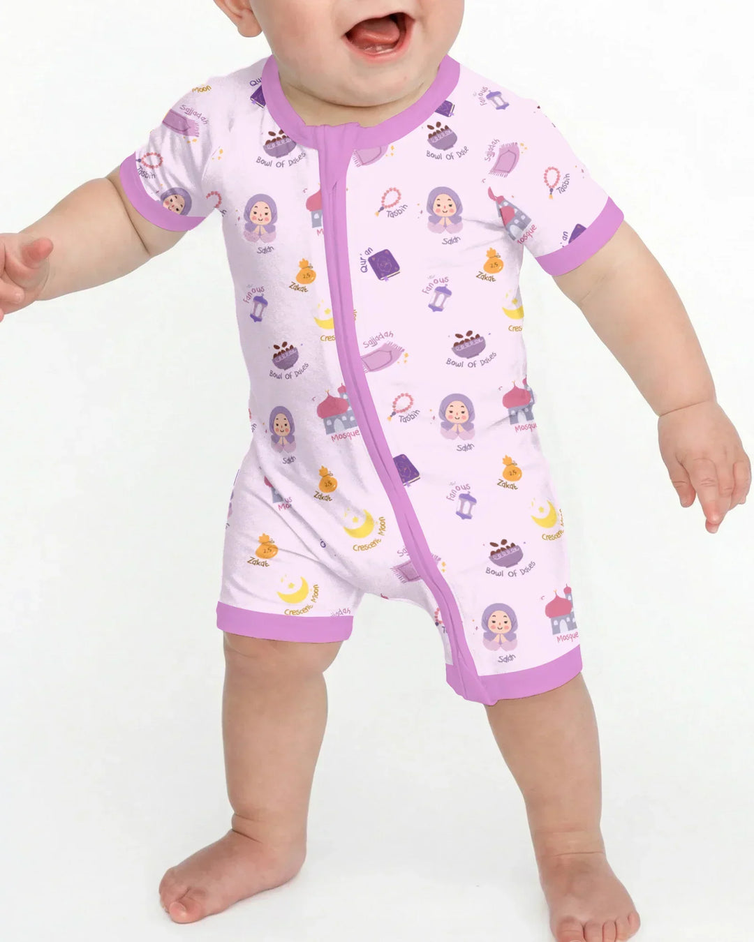 Cute Ramadhan Mubarak Bamboo Shorty Zippy