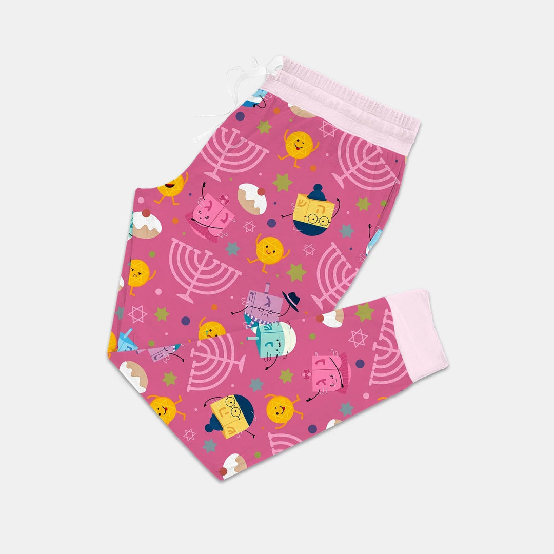 Hanukkah Little Dreidel Family Bamboo Women Pajama Set