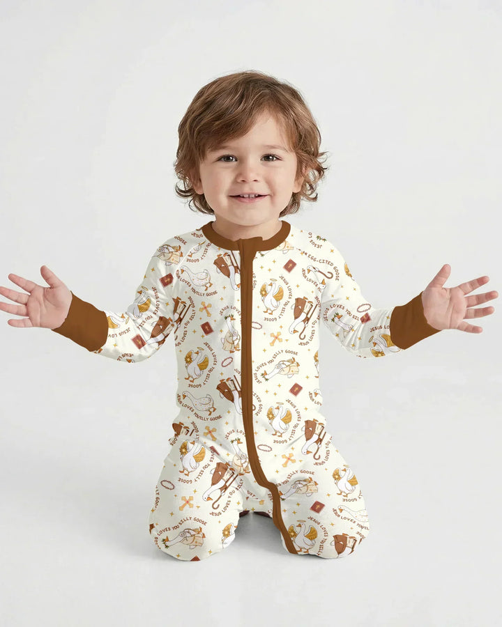 Jesus Loves You Silly Goose Bamboo Convertible Zippy