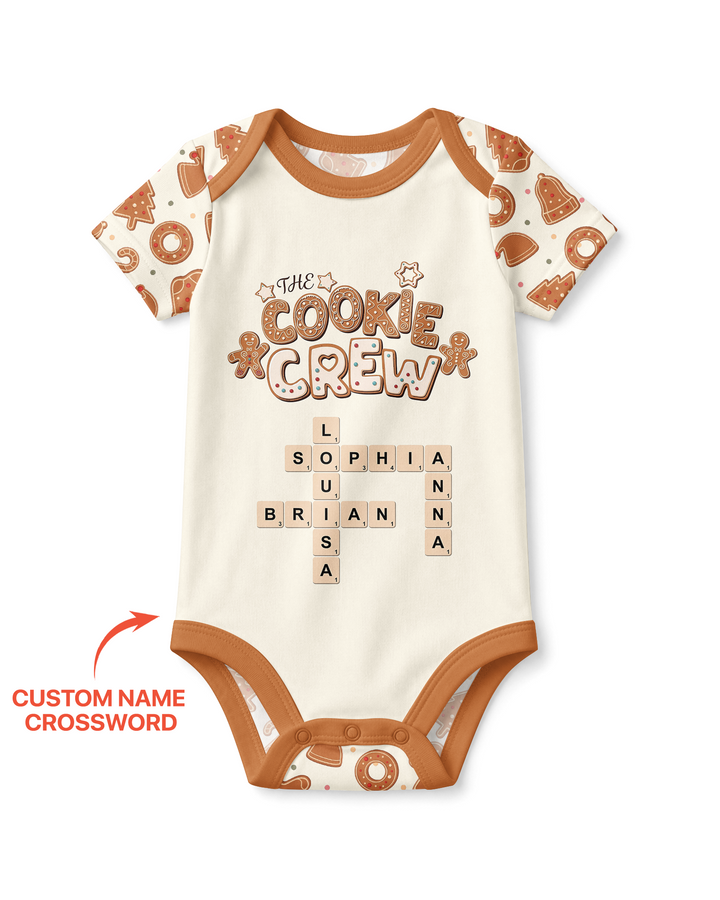 Custom Crossword Cookie Crew Bamboo Bodysuit