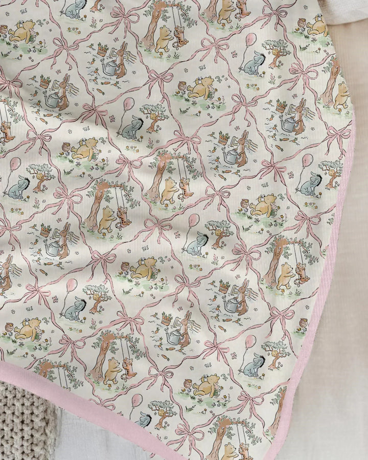 Spring Meadow Friends Bamboo Blanket