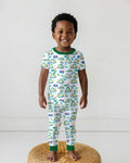 Hoppy Passover Family Matching Bamboo Two Piece Short Sleeve Pajama Set