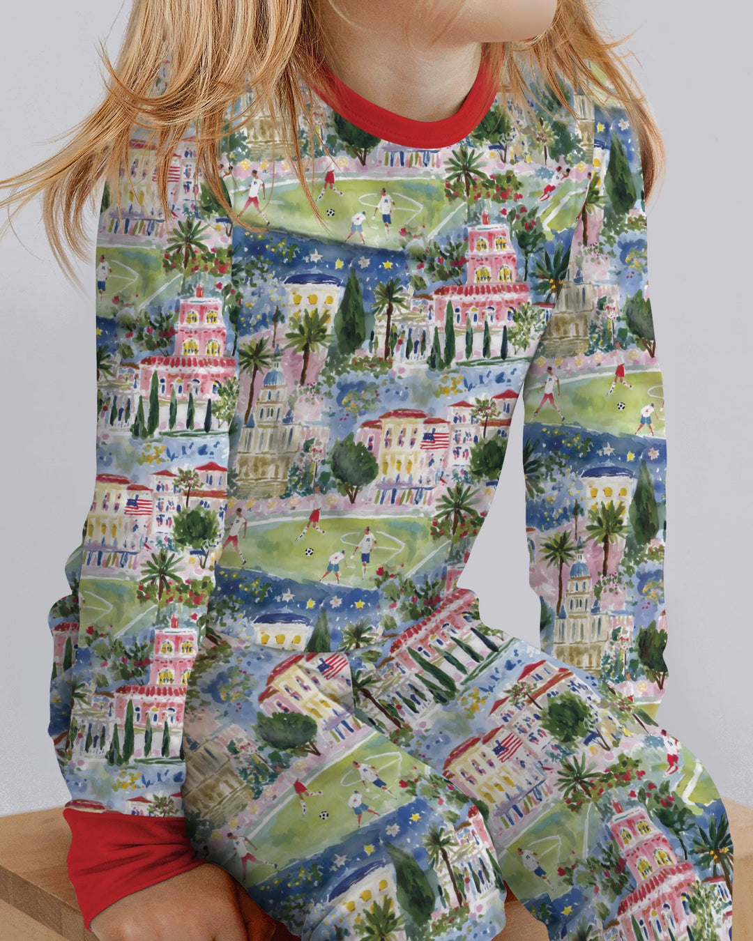 Soccer Tour 2026 Bamboo Two Piece Long Sleeve Pajama Set