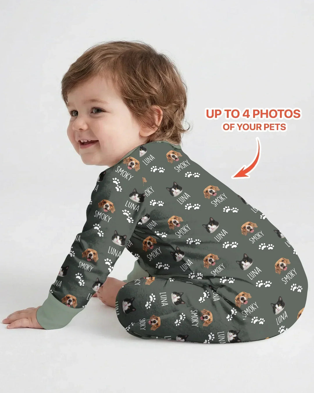 Custom Name and Pet Photos Bamboo Convertible Zippy