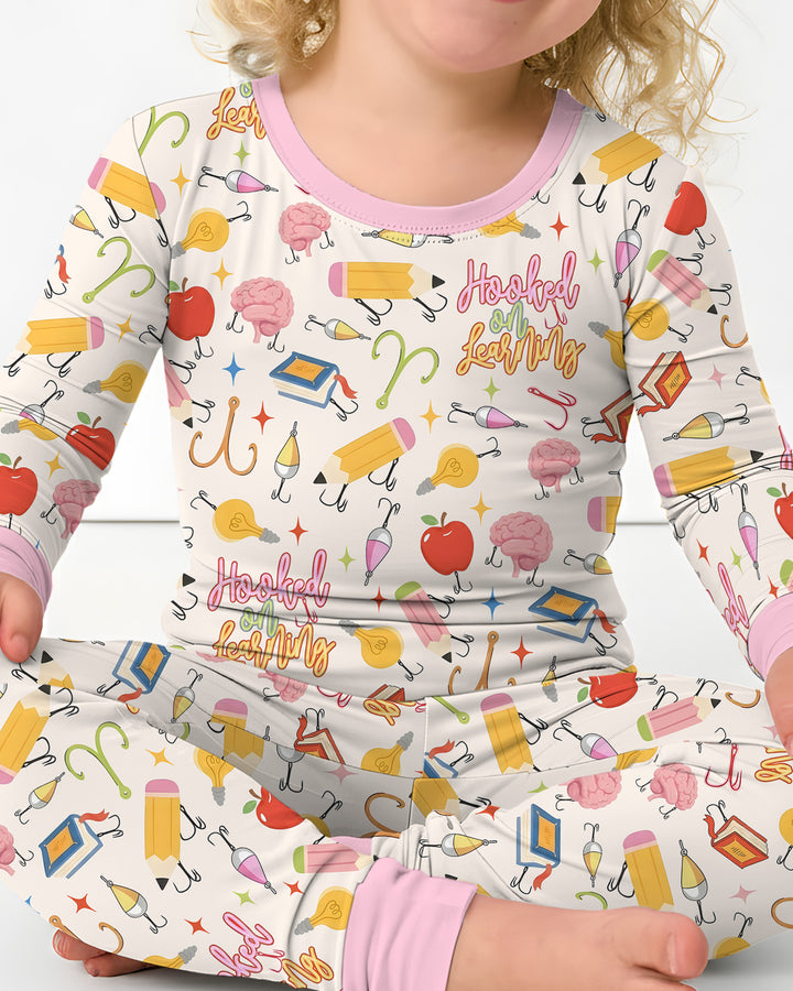 Template Bamboo Two Piece Long Sleeve Pyjamas Set