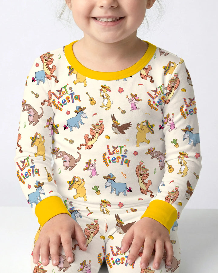 Let's Fiesta Bamboo Two Piece Long Sleeve Pajama Set