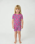 Later Gator Bamboo Two Piece Short Sleeve Shorts Pajama Set
